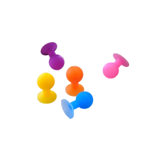 Silicone handle for a phone with a suction cup with a round red head