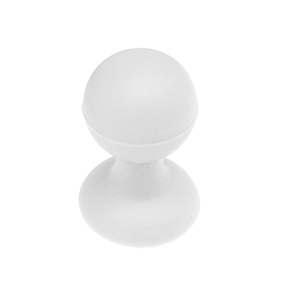 Alça de silicone para um telefone com uma ventosa com uma cabeça branca redonda