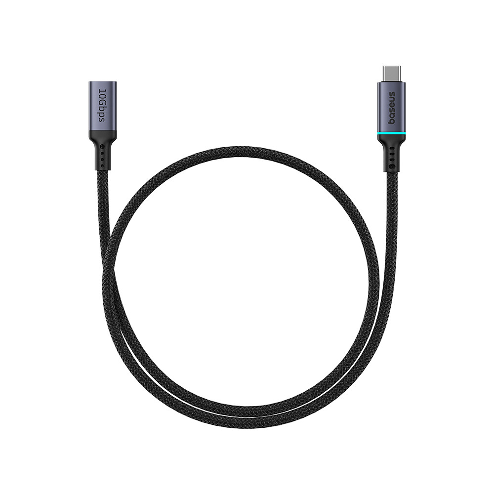 USB-C 10Gbps kabeļa pagarinājuma kabelis 0.5m Black