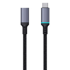 Cable de extensión del cable USB-C 10GBPS 0.5m negro