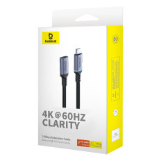 USB-C 10GBPS Kabelförlängningskabel 0.5m svart