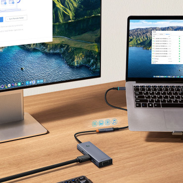 USB-C 10GBPS Kabelförlängningskabel 0.5m svart