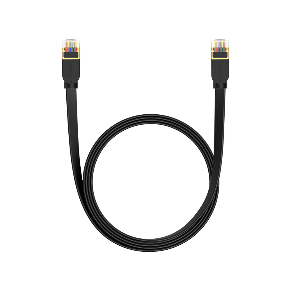 Snelle dunne netwerkkabel RJ45 CAT. 7 10 Gbps 2m Black