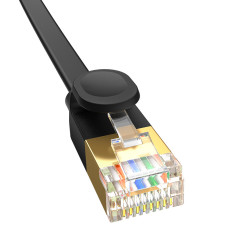 Hitri tanki omrežni kabel RJ45 mačka. 7 10 Gbps 2m črna