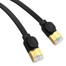 Fast thin network cable RJ45 CAT. 7 10gbps 2m black