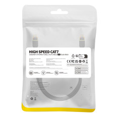 Greitas plonas tinklo kabelis RJ45 katė. 7 10Gbps 2m juoda