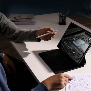 Stylus Stylus na iPad s aktívnym náhradným hrotom Hladké písanie 2 biele