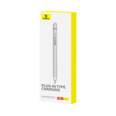 Stylus stylus till iPad med aktivt ersättningsspets smidig skrivning 2 + USB-A-kabelvit