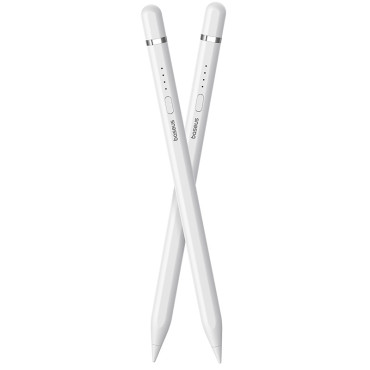 Stylus stylus till iPad med aktivt ersättningsspets smidig skrivning 2 + USB-A-kabelvit