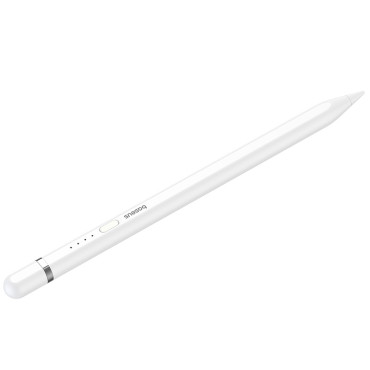 Stylus stylus till iPad med aktivt ersättningsspets smidig skrivning 2 + USB-A-kabelvit