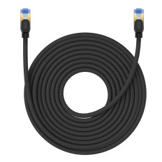 Fast Network Cable LAN RJ45 CAT.7 10GBPS Braided 15m black