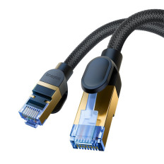 Cable de red rápida LAN LAN RJ45 CAT.7 10GBPS trenzado 10M negro