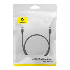 Greitas tinklo kabelis LAN RJ45 CAT.7 10GBPS pintas 0.5m juoda