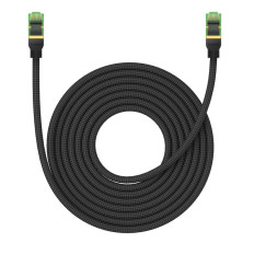 Cabo de rede rápido LAN RJ45 Cat.8 40Gbps Trançado 8m Preto