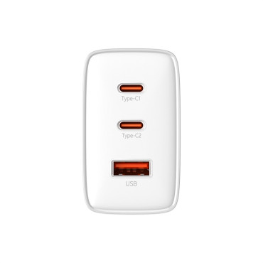 Gan cube pro 65w 2x USB-C USB-μια λευκή καρέκλα