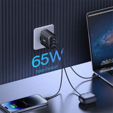 Gan Cube PRO 65W 2x USB-C USB-Omrežni polnilnik