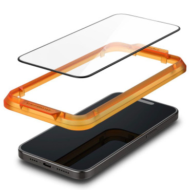 Temperované sklo ALM sklo Fc na iPhone 15 Pro Max Black - Sada 2 ks.