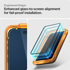 Härdad glas Alm Glass FC på iPhone 15 Pro Max Black - Set med 2 st.