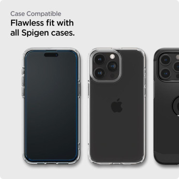Härdad glas Alm Glass FC på iPhone 15 Pro Max Black - Set med 2 st.