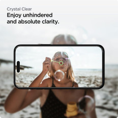 Temperované sklo ALM sklo Fc na iPhone 15 Pro Max Black - Sada 2 ks.