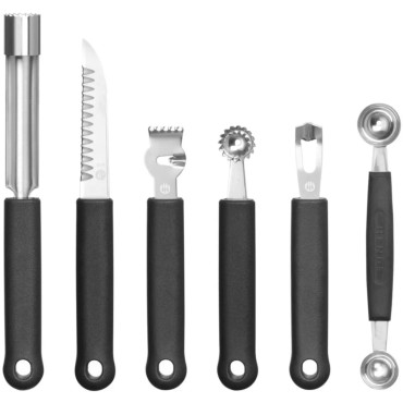 Set di coltelli decorativi per verdure e frutta 6 pezzi. Hendi 856291