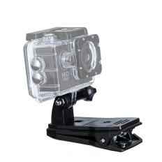 Houder met een clip voor het bevestigen van een GoPro-sportcamera