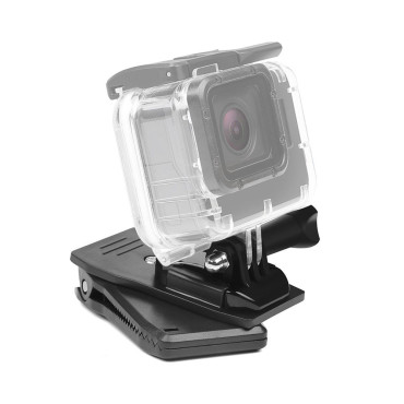 Titular com um clipe para fixar uma câmera esportiva GoPro