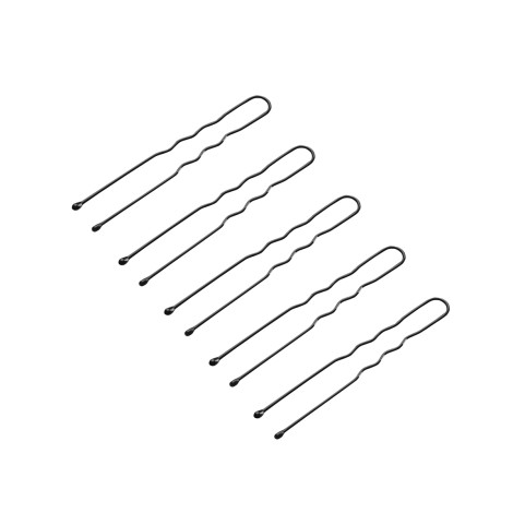 Kapperstaartjes van metaal e-65 300 stuks 5 cm zwart