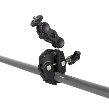 Clamping handle on the camera and a GOPRO sports camera