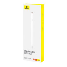 Stylus Stylus para iPad com ponta de substituição ativa escrita suave 2 com um cabo USB-C branco