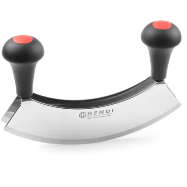 Cuchillo de picador para cortar hierbas con una cuchilla doble - Hendi 844366