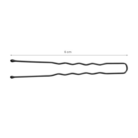 ACTIVESHOP Hårspænder e-65 6 cm sort 300 stk — nærbillede