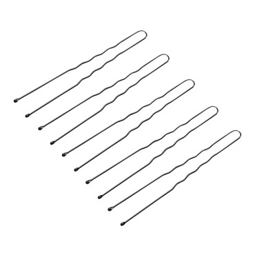 Kadernícke drdoly na vlasy e-65 300 kusov 7 cm čierne