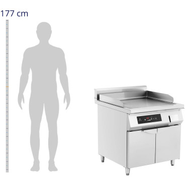 Gladko samostojni žar 720 x 610 mm 80-300 C 10000 W