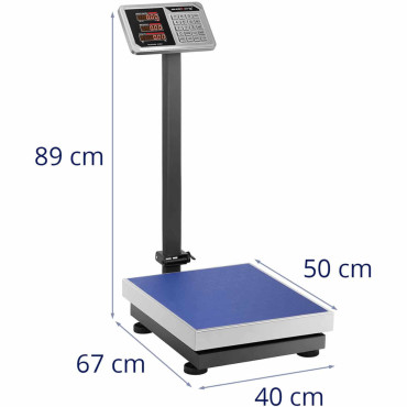 Skladiščna platforma Teža LED 40 x 50 cm 150 kg / 20 g