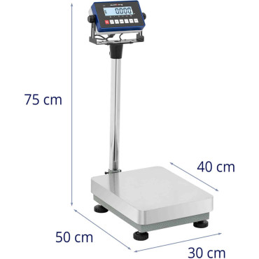 Peso da plataforma industrial 30 x 40 cm 60 kg / 0,002 kg