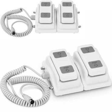 Pedal de controle do interruptor de pé para camas cosméticas - 2 motores
