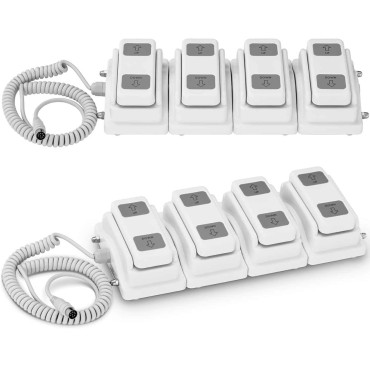 Pedal de controle do interruptor de pé para camas cosméticas - 4 motores