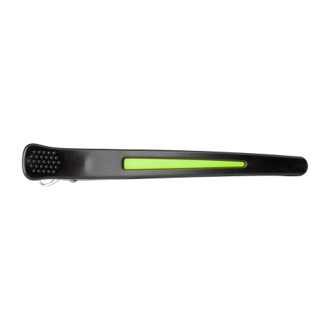 Clamps hairdressing clips for hair e-13 6 pcs 11.5 cm mix neon — side view