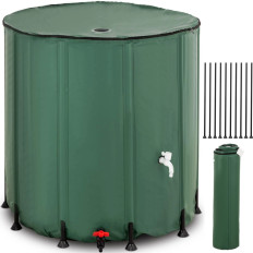 Tankcontainer vouwen voor regenwater voor de tuin op een perceel 750 L