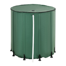 Contenedor del tanque plegable para agua de lluvia para el jardín en una parcela 750 l