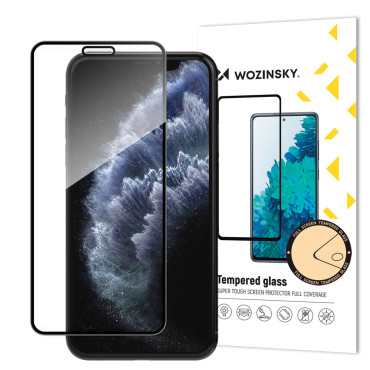 Super Odolný tvrzený sklo pro celou obrazovku Apple iPhone 11 Pro / xs / x černá