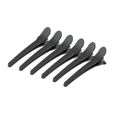 ACTIVESHOP fodrász hajcsipesz E-17 10,5 cm fekete 10 db — együtt bemutatva