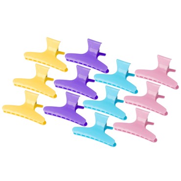 ACTIVESHOP stezaljke za kosu e-47 12 kom raznobojne, 8,2 cm — predmeti prikazani zajedno