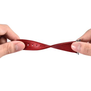 Čelenka s prírodným koženým popruhom Apple Sledujte 1-3 38mm kožené vinobranie tmavo modrá
