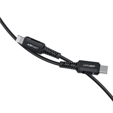 Kabel MFI-kabel till iPhone USB-C - Lightning 30W 3A 1.8m svart