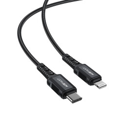 Kabelski MFI kabel na iPhone USB-C - strela 30W 3A 1.8m Črna