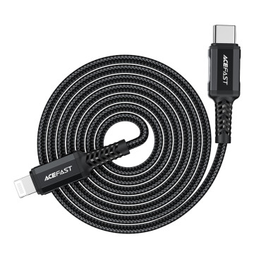 Kabelski MFI kabel na iPhone USB-C - strela 30W 3A 1.8m Črna