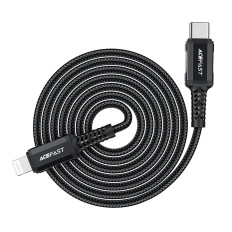 Cable MFI cable to iPhone USB-C - Lightning 30W 3A 1.8m black