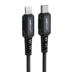 Kabelski MFI kabel na iPhone USB-C - strela 30W 3A 1.8m Črna